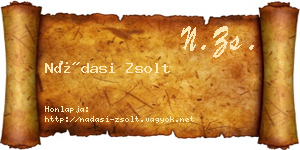 Nádasi Zsolt névjegykártya